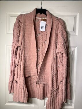 POL Pink Cardigan Sweater
